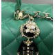 CHANEL MINI FLAP BAG WITH TOP HANDLE  AS2431 Green