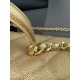 CHANEL MINI FLAP BAG WITH TOP HANDLE  AS2431 GOLD