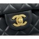 CHANEL MINI FLAP BAG WITH TOP HANDLE  AS2431 BLACK