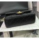 CHANEL MINI FLAP BAG WITH TOP HANDLE  AS2431 BLACK