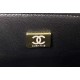 CHANEL MINI FLAP BAG WITH TOP HANDLE  AS2431 BLACK