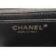 CHANEL MINI FLAP BAG WITH TOP HANDLE  AS2431 BLACK