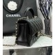 CHANEL MINI FLAP BAG WITH TOP HANDLE  AS2431 BLACK