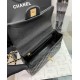 CHANEL MINI FLAP BAG WITH TOP HANDLE  AS2431 BLACK