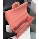 CHANEL MINI FLAP BAG WITH TOP HANDLE  AS2431 Pink