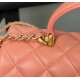 CHANEL MINI FLAP BAG WITH TOP HANDLE  AS2431 Pink