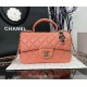 CHANEL MINI FLAP BAG WITH TOP HANDLE  AS2431 Pink