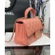 CHANEL MINI FLAP BAG WITH TOP HANDLE  AS2431 Pink