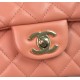 CHANEL MINI FLAP BAG WITH TOP HANDLE  AS2431 Pink