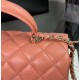 CHANEL MINI FLAP BAG WITH TOP HANDLE  AS2431 Pink