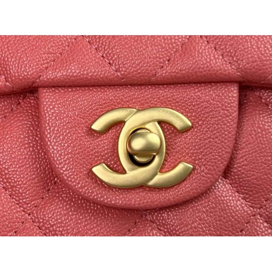 CHANEL MINI FLAP BAG WITH TOP HANDLE  AS2431 Pink