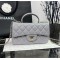 CHANEL MINI FLAP BAG WITH TOP HANDLE  AS2431 Grey