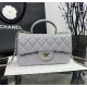 CHANEL MINI FLAP BAG WITH TOP HANDLE  AS2431 Grey