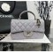 CHANEL MINI FLAP BAG WITH TOP HANDLE  AS2431 Grey