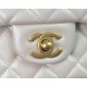 CHANEL MINI FLAP BAG WITH TOP HANDLE  AS2431 White