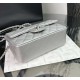 CHANEL MINI FLAP BAG WITH TOP HANDLE  AS2431 Silver