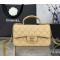 CHANEL MINI FLAP BAG WITH TOP HANDLE  AS2431 Apricot