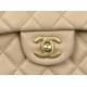 CHANEL MINI FLAP BAG WITH TOP HANDLE  AS2431 Apricot