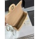 CHANEL MINI FLAP BAG WITH TOP HANDLE  AS2431 Apricot