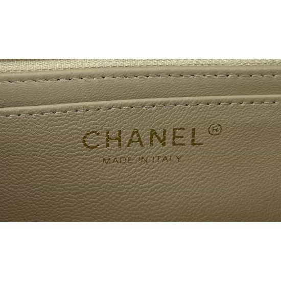 CHANEL MINI FLAP BAG WITH TOP HANDLE  AS2431 Apricot