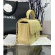 CHANEL MINI FLAP BAG WITH TOP HANDLE  AS2431 Yellow