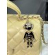 CHANEL MINI FLAP BAG WITH TOP HANDLE  AS2431 Yellow