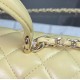 CHANEL MINI FLAP BAG WITH TOP HANDLE  AS2431 Yellow