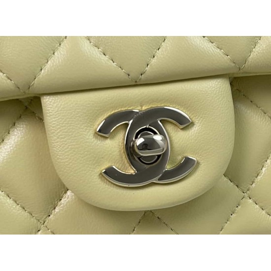 CHANEL MINI FLAP BAG WITH TOP HANDLE  AS2431 Yellow