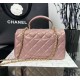 CHANEL MINI FLAP BAG WITH TOP HANDLE  AS2431 Purple