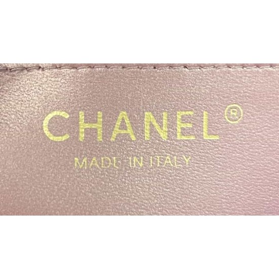 CHANEL MINI FLAP BAG WITH TOP HANDLE  AS2431 Purple