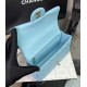 CHANEL MINI FLAP BAG WITH TOP HANDLE  AS2431 Blue