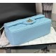 CHANEL MINI FLAP BAG WITH TOP HANDLE  AS2431 Blue