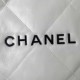 CHANEL 22 Small Bag HANDBAG Calfskin, Gold-Tone White  AS3260