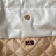 CHANEL 22 Small Bag HANDBAG Calfskin, Gold-Tone White  AS3260