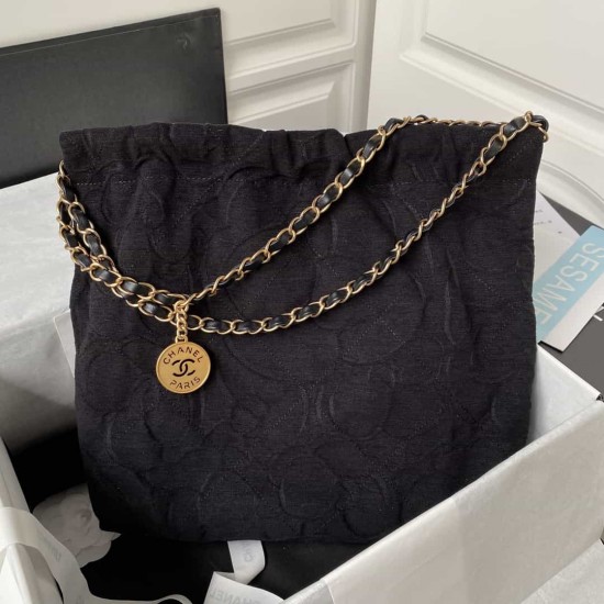 CHANEL 22 Small Bag HANDBAG Gold-Tone AS3260