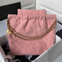 CHANEL 22 Small Bag HANDBAG Gold-Tone AS3260