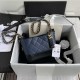 CHANEL Calfskin Quilted Small Gabrielle Hobo HandBag AS91810