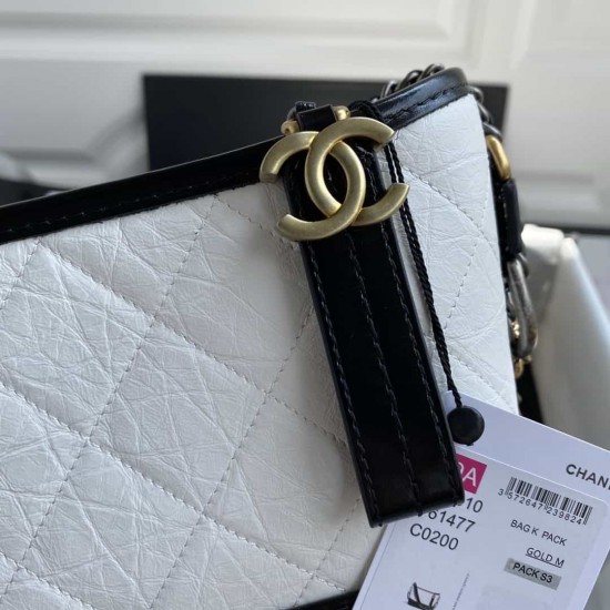 CHANEL Calfskin Quilted Small Gabrielle Hobo HandBag AS91810