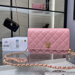 Chanel Wallet On Chain Pink AP1450