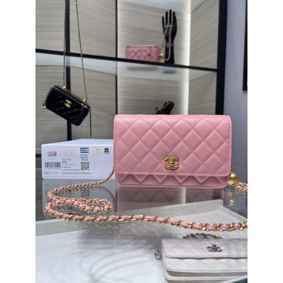 Chanel Wallet On Chain Pink AP1450