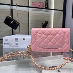 Chanel Wallet On Chain Pink AP1450