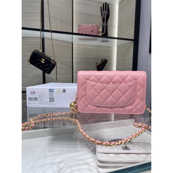 Chanel Wallet On Chain Pink AP1450