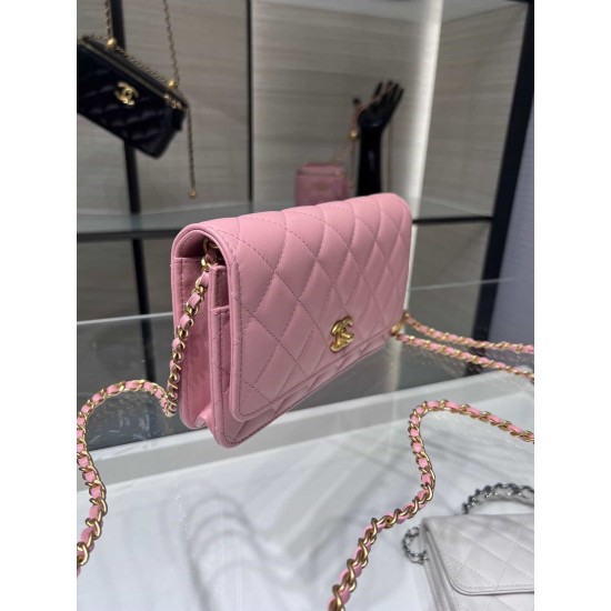 Chanel Wallet On Chain Pink AP1450