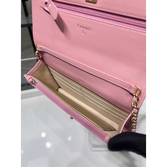 Chanel Wallet On Chain Pink AP1450