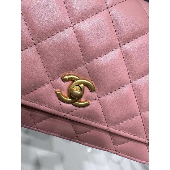 Chanel Wallet On Chain Pink AP1450