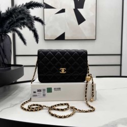 Chanel Wallet On Chain Black AP1450