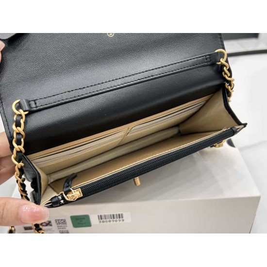 Chanel Wallet On Chain Black AP1450