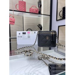 Chanel Mini Vanity Chain Shoulder Bag Black AP1340 