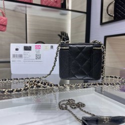 Chanel Mini Vanity Chain Shoulder Bag Black AP1340 