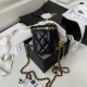 Chanel Small Vanity Chain Shoulder Bag  Black AP1447 